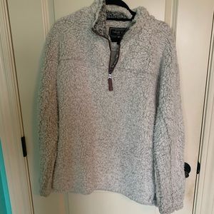 True Grit Oversized Sherpa in Grey